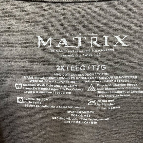 The Martix Cast Movie Poster T-Shirt 2XL - Picture 4 of 5